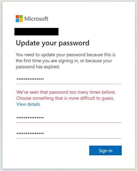 We've seen that password too many times before. Choose .